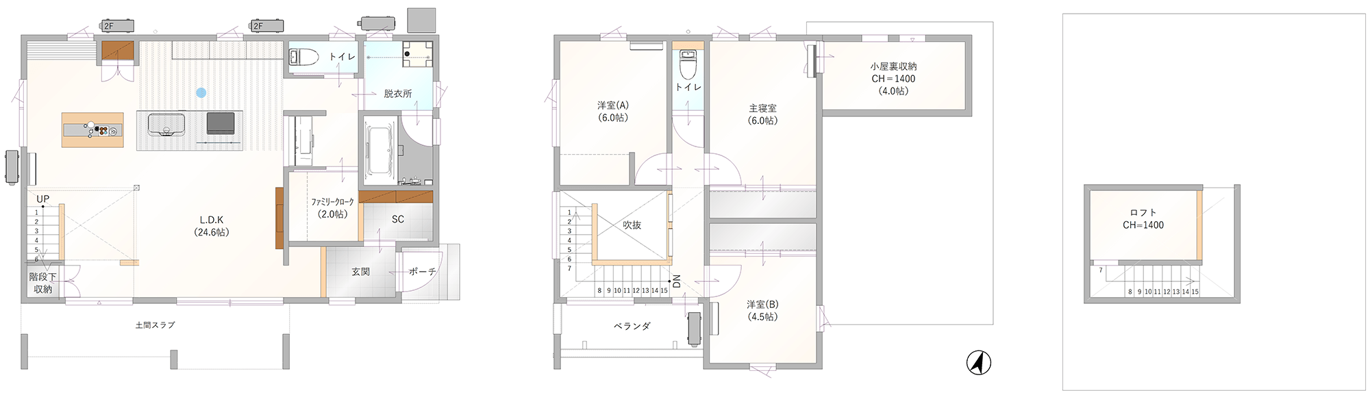 イーストヒルズ西条まちかどモデル 間取り