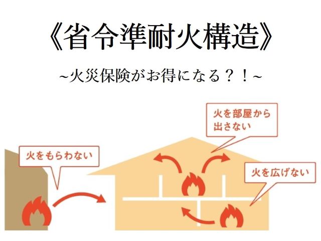省令準耐火構造 ~火災保険がお得になる?!~