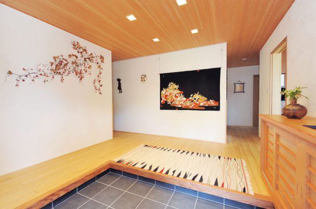 大玄関のある和の家 注文住宅 広島 東広島 福山で注文住宅を建てるなら山根木材