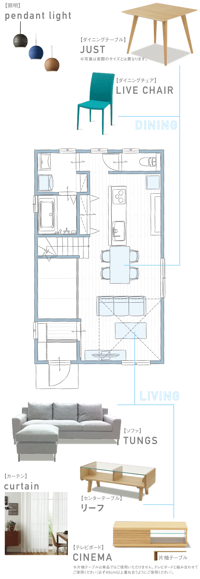 Proposing Furniture インテリアの図