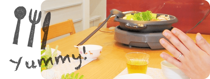 新しいキッチンで晩御飯の準備！